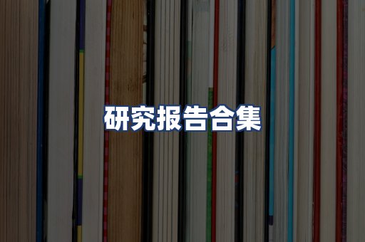 研究报告合集